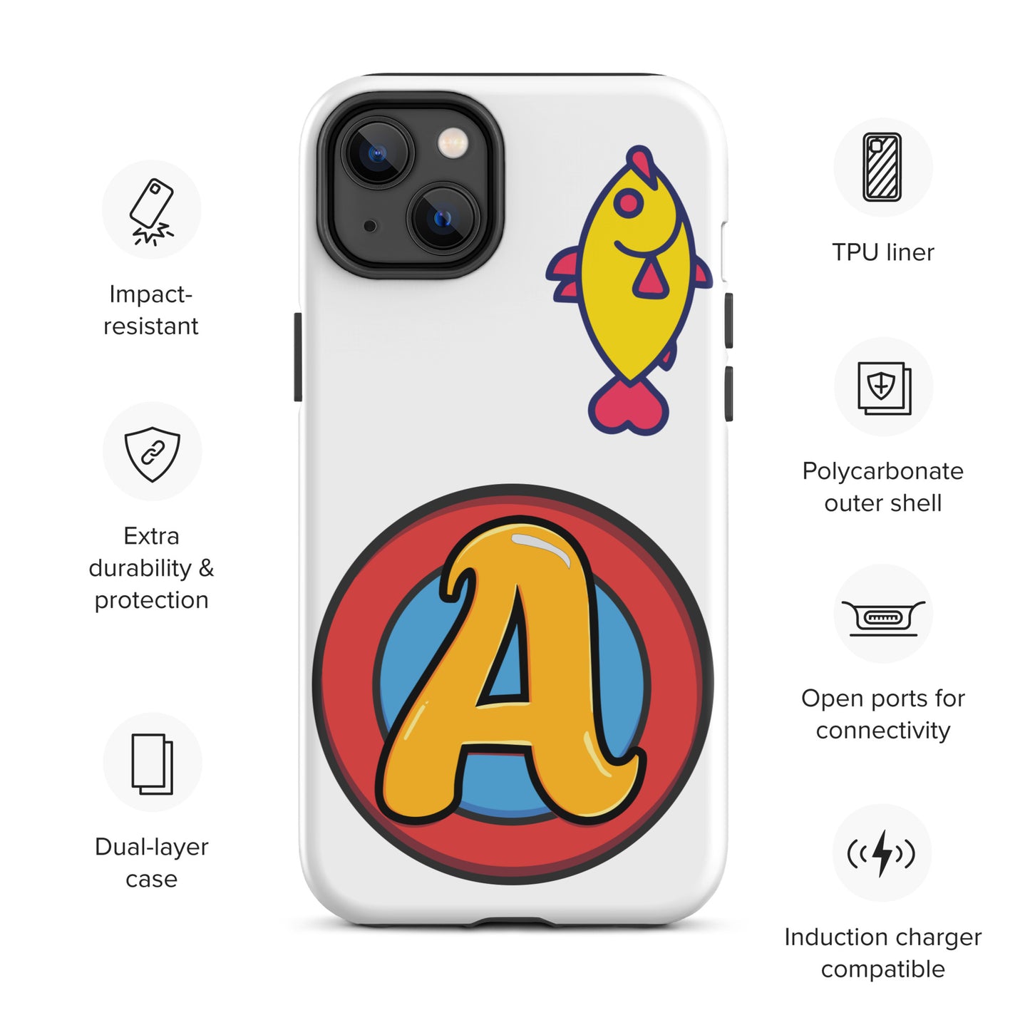 The Appreciators Circle A Fish Tough Case for iPhone®