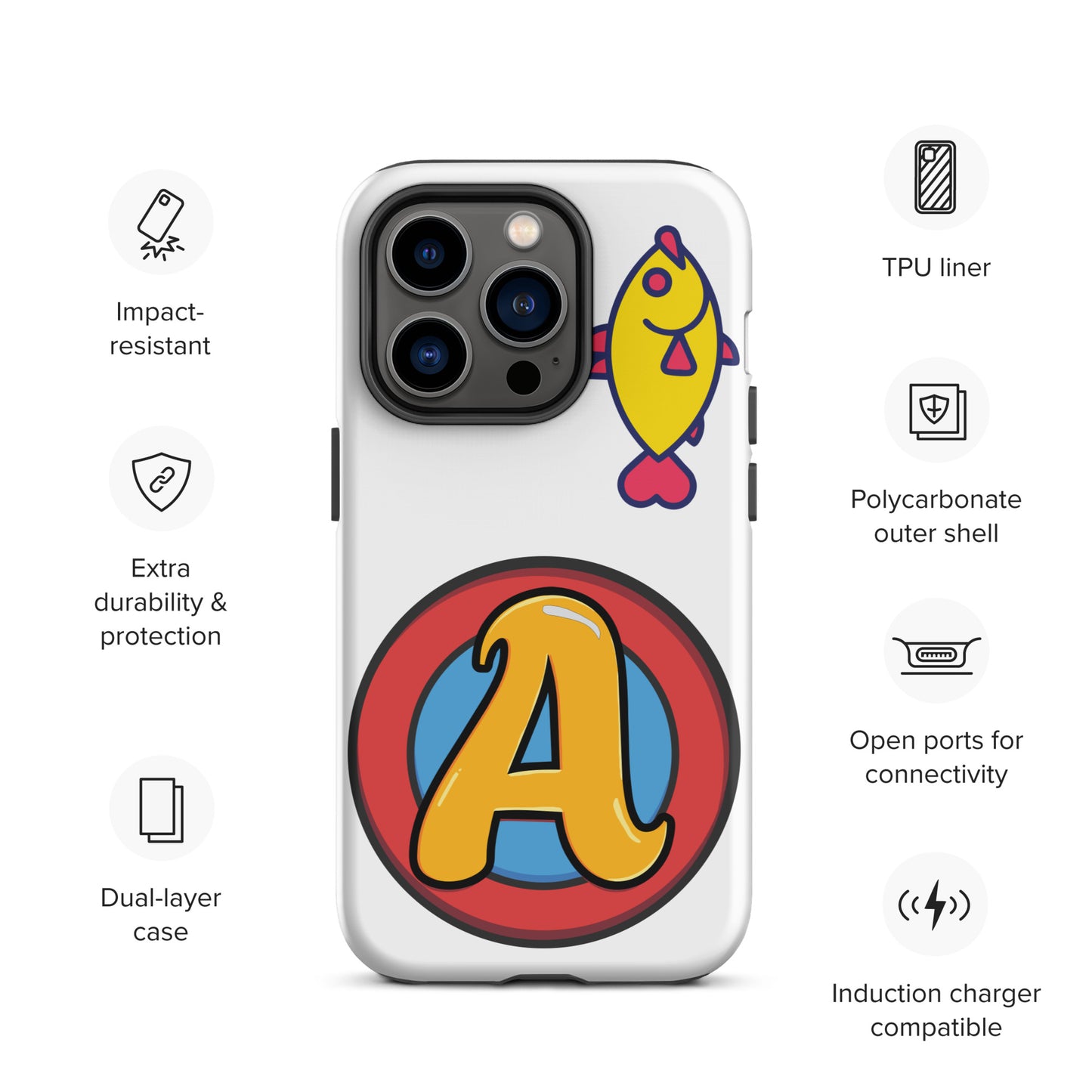 The Appreciators Circle A Fish Tough Case for iPhone®