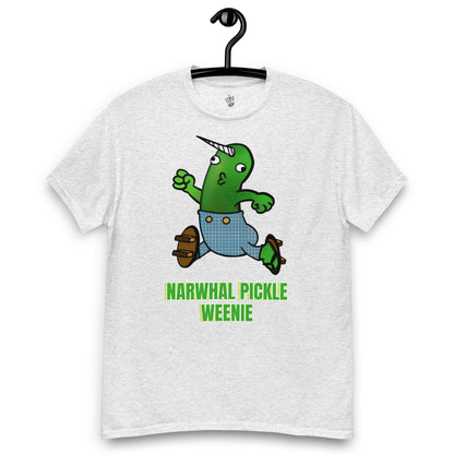 Wayward Weenies #1258 Narwhal Pickle Weenie GnarFather Unisex classic tee