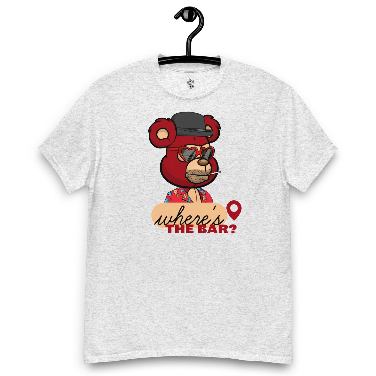 Bad Ted #9557 Where's the Bar GnarFather Unisex classic tee