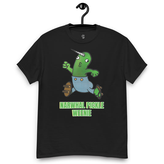 Wayward Weenies #1258 Narwhal Pickle Weenie GnarFather Unisex classic tee