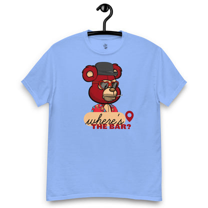 Bad Ted #9557 Where's the Bar GnarFather Unisex classic tee