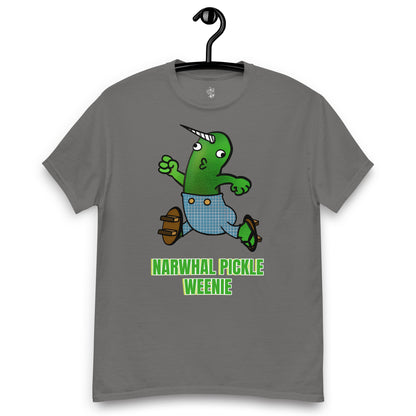 Wayward Weenies #1258 Narwhal Pickle Weenie GnarFather Unisex classic tee