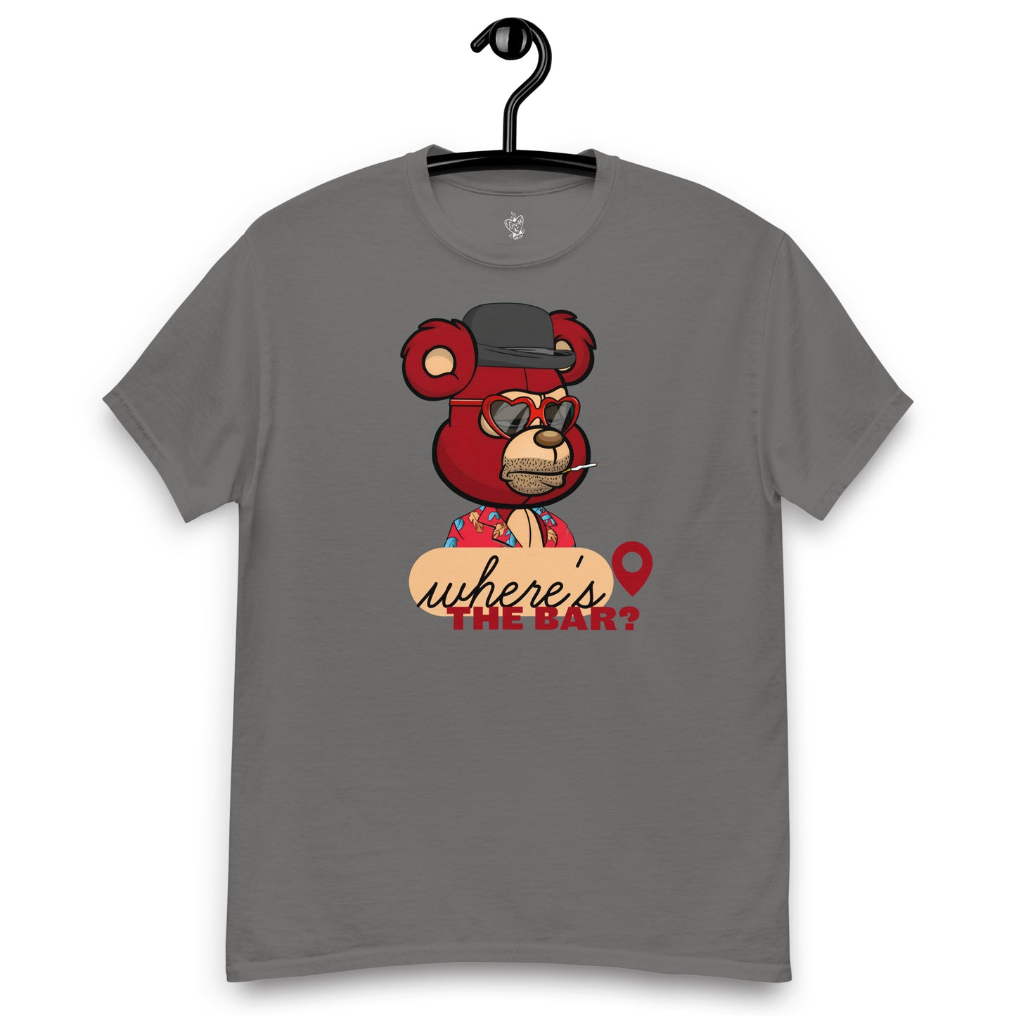 Bad Ted #9557 Where's the Bar GnarFather Unisex classic tee