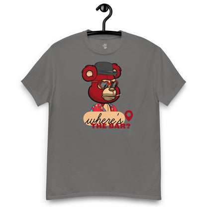 Bad Ted #9557 Where's the Bar GnarFather Unisex classic tee