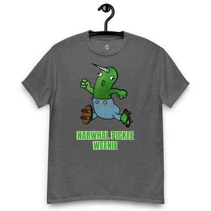 Wayward Weenies #1258 Narwhal Pickle Weenie GnarFather Unisex classic tee