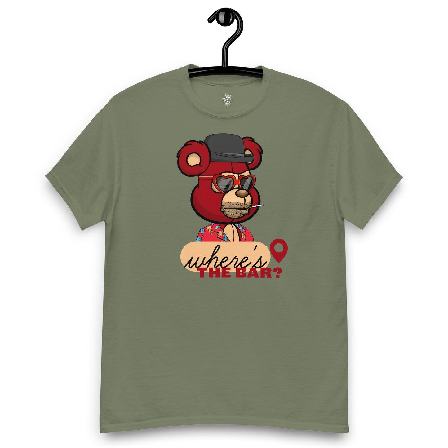 Bad Ted #9557 Where's the Bar GnarFather Unisex classic tee