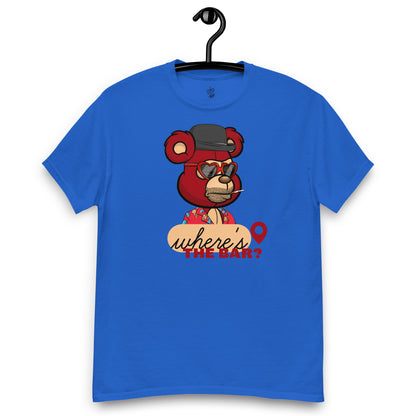 Bad Ted #9557 Where's the Bar GnarFather Unisex classic tee