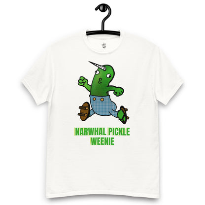 Wayward Weenies #1258 Narwhal Pickle Weenie GnarFather Unisex classic tee