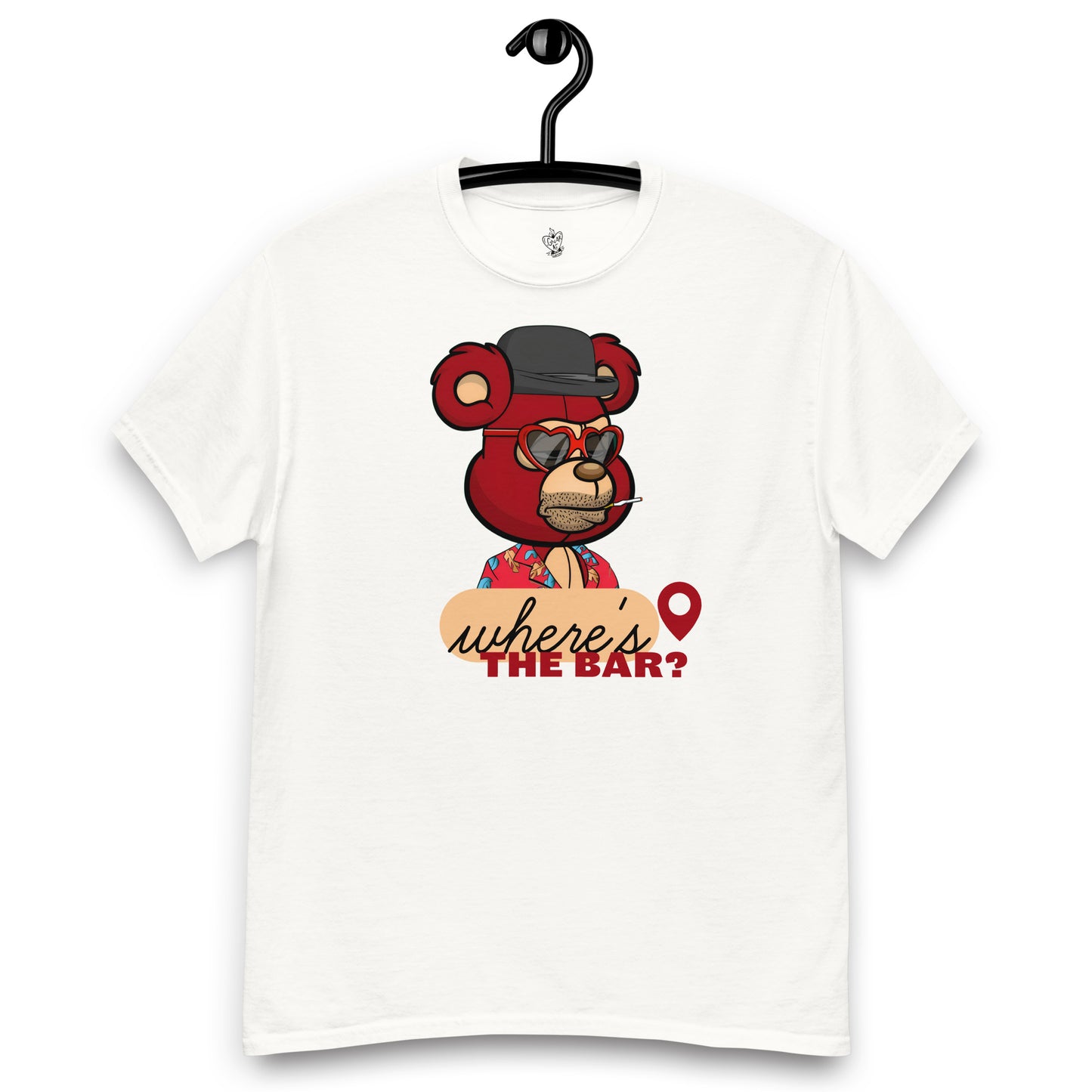 Bad Ted #9557 Where's the Bar GnarFather Unisex classic tee