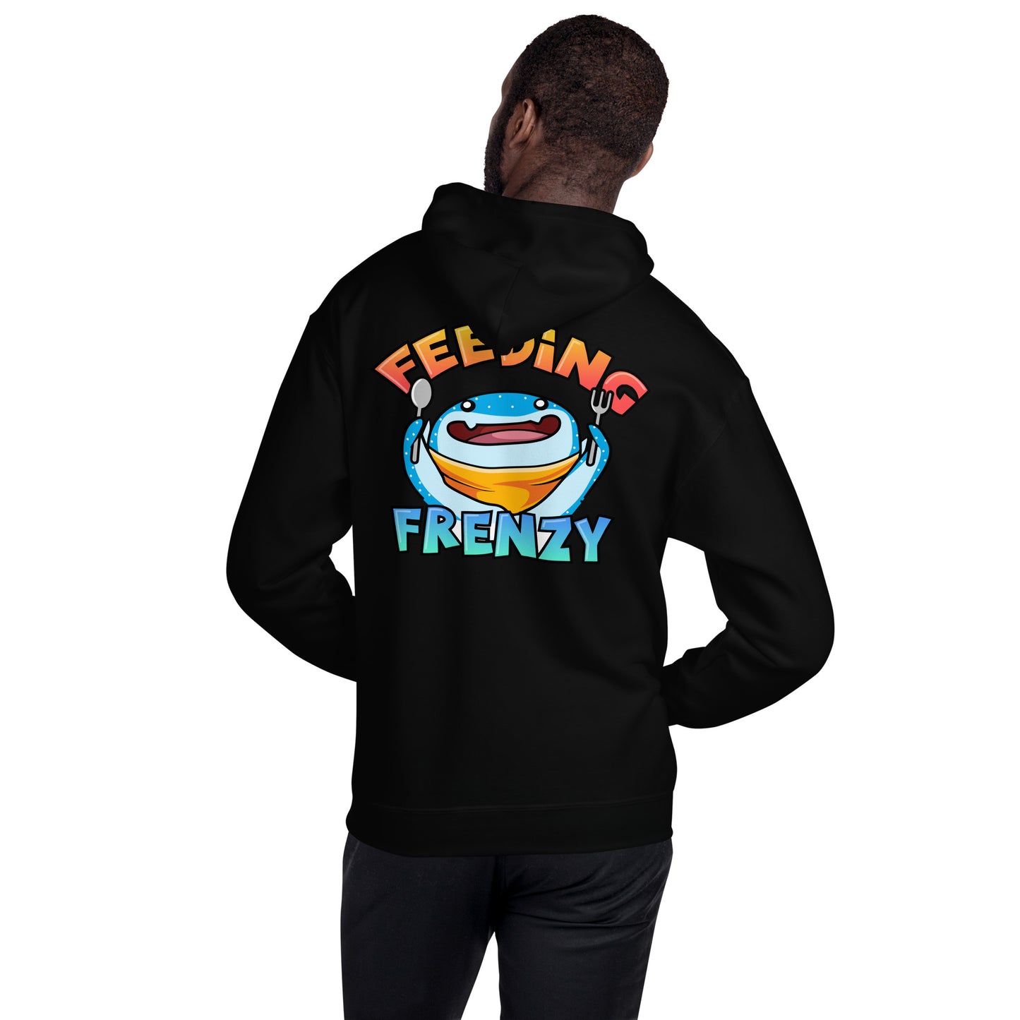 SSU Unisex Pullover Hoodie Welcome to the Shark Side Feeding Frenzy Back