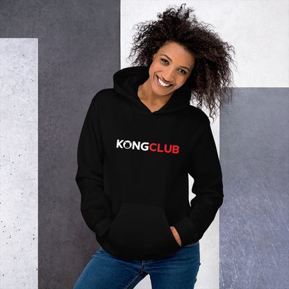 Sudadera con capucha unisex con logotipo rojo de Kong Club Crown
