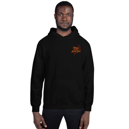 SSU Unisex Pullover Hoodie Welcome to the Shark Side Feeding Frenzy Back