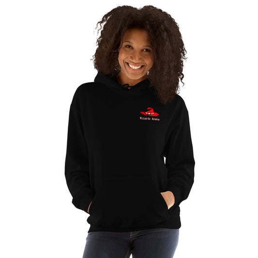 Wizards Arena Logo with Text Unisex Hoodie