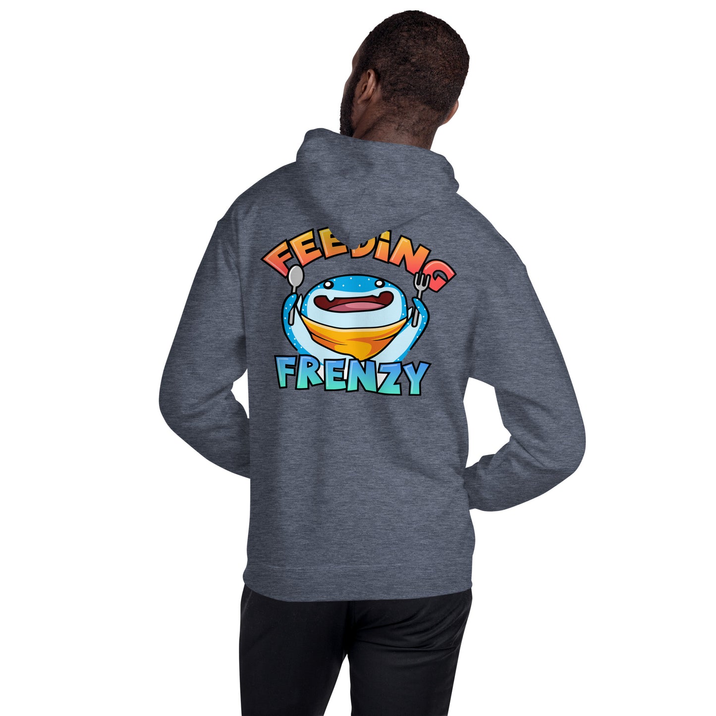 SSU Unisex Pullover Hoodie Welcome to the Shark Side Feeding Frenzy Back