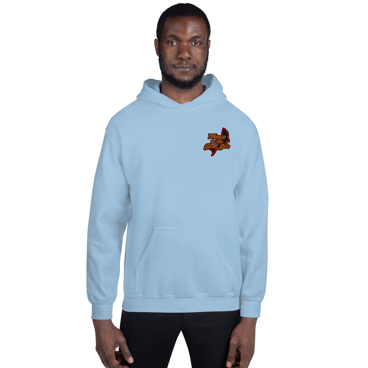 SSU Unisex Pullover Hoodie Welcome to the Shark Side Feeding Frenzy Back