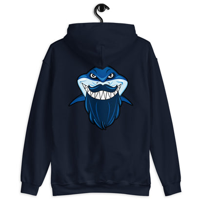 SSU Unisex Pullover Hoodie Salty Sharks Uprising Bluebeard Back