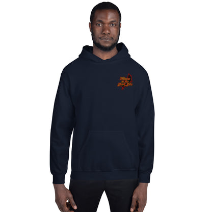 SSU Unisex Pullover Hoodie Welcome to the Shark Side Feeding Frenzy Back