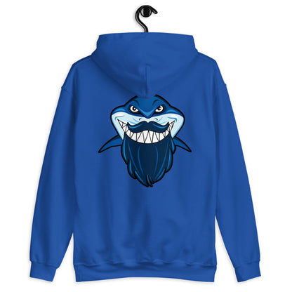 SSU Unisex Pullover Hoodie Salty Sharks Uprising Bluebeard Back