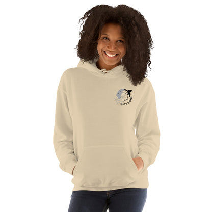 SSU Unisex Pullover Hoodie Black Sharks Front