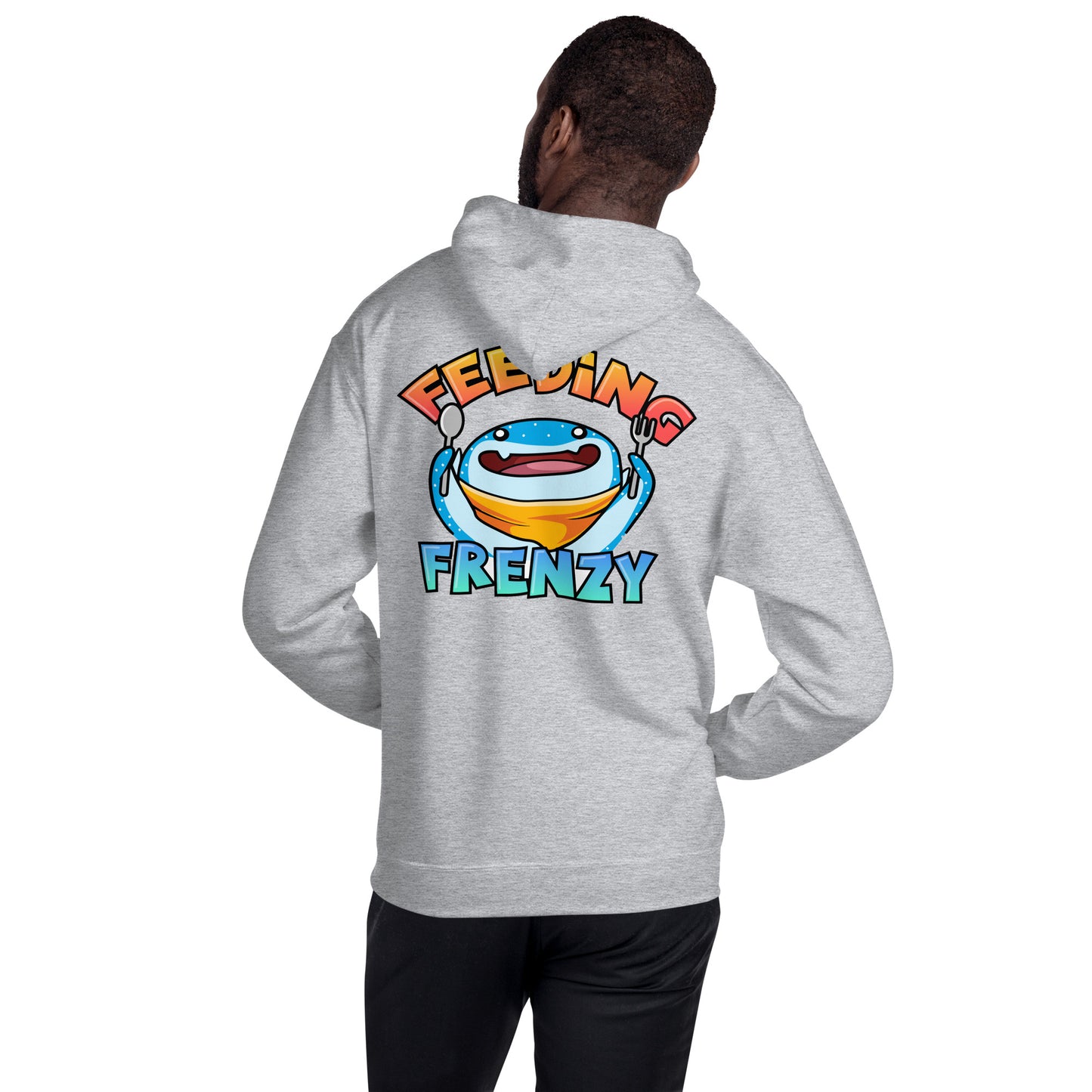 SSU Unisex Pullover Hoodie Welcome to the Shark Side Feeding Frenzy Back