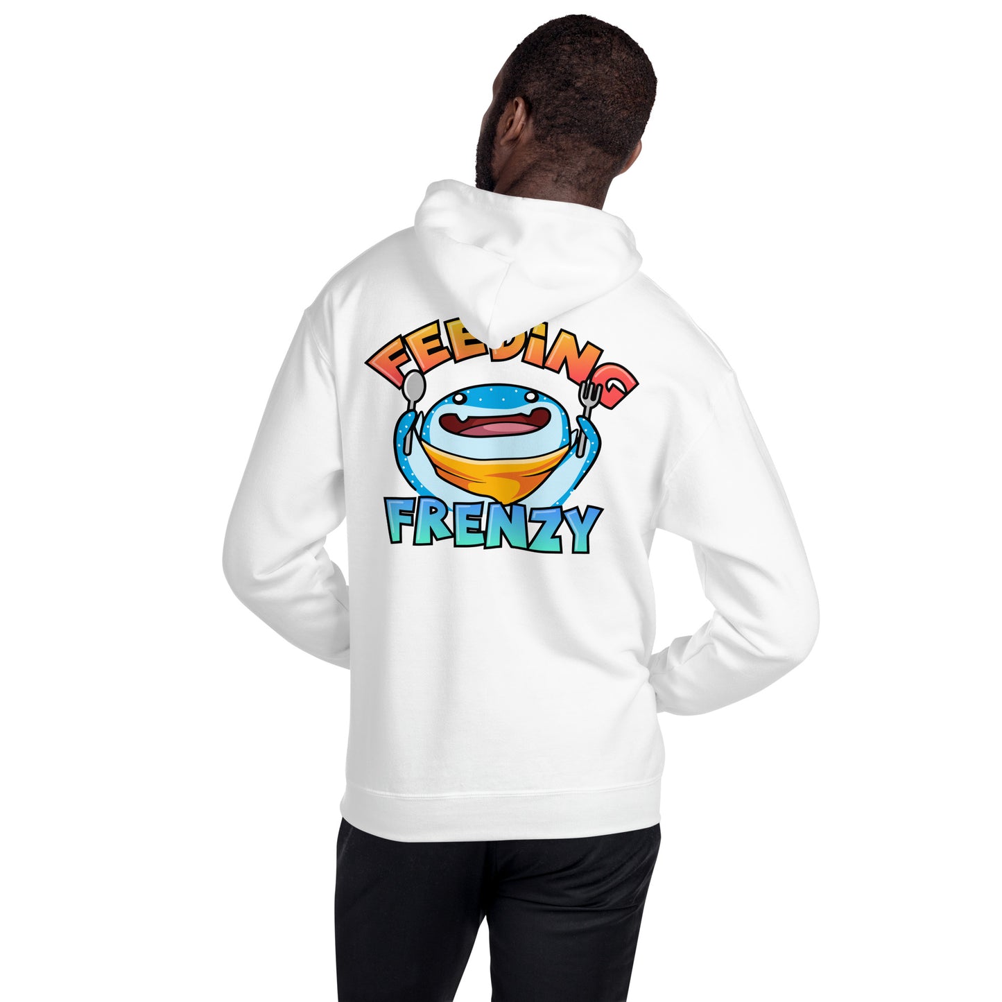 SSU Unisex Pullover Hoodie Welcome to the Shark Side Feeding Frenzy Back