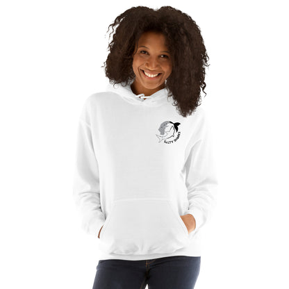 SSU Unisex Pullover Hoodie Black Sharks Front