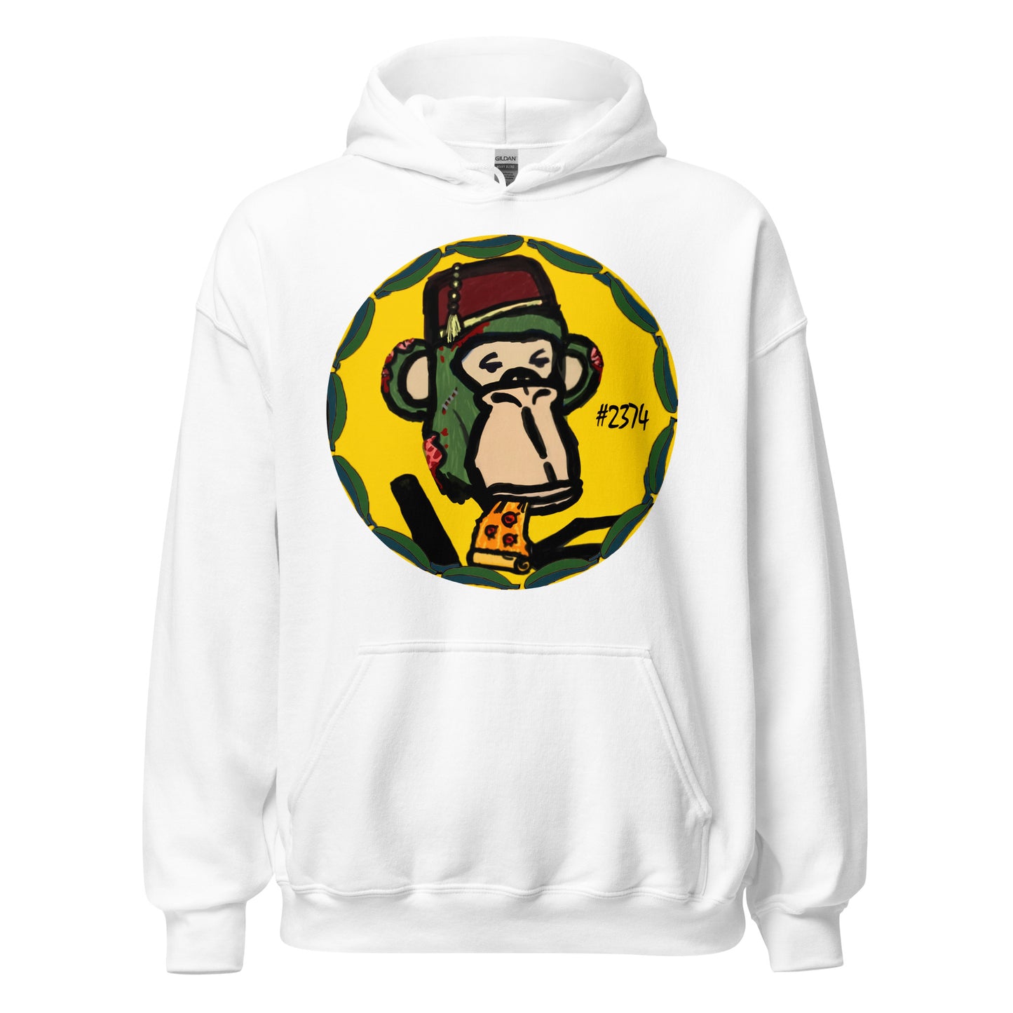 0xApeMfers Round Banana Unisex Hoodie