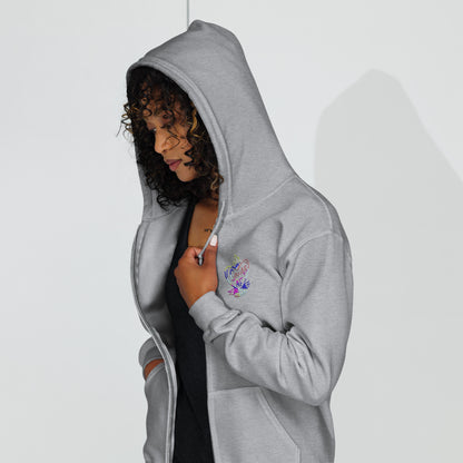 Gnar AF Multicolor Logo Unisex heavy blend zip hoodie