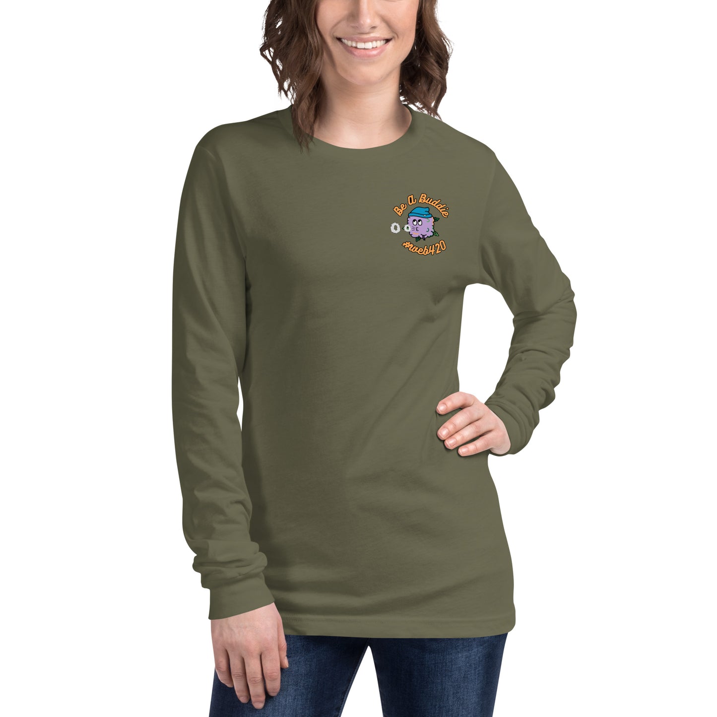 CannaBuddies Be a Buddie Nug Unisex Long Sleeve Tee