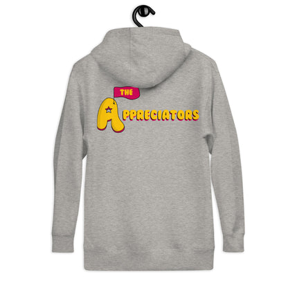 The Appreciators A Flag Logo Back Unisex Hoodie