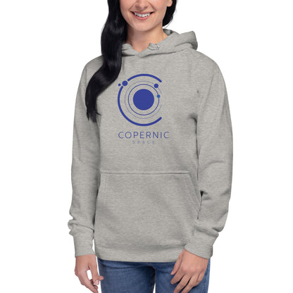 Sudadera con capucha unisex con logotipo del espacio copernico
