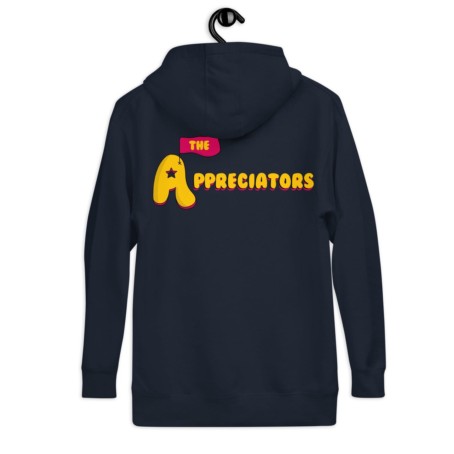 The Appreciators A Flag Logo Back Unisex Hoodie