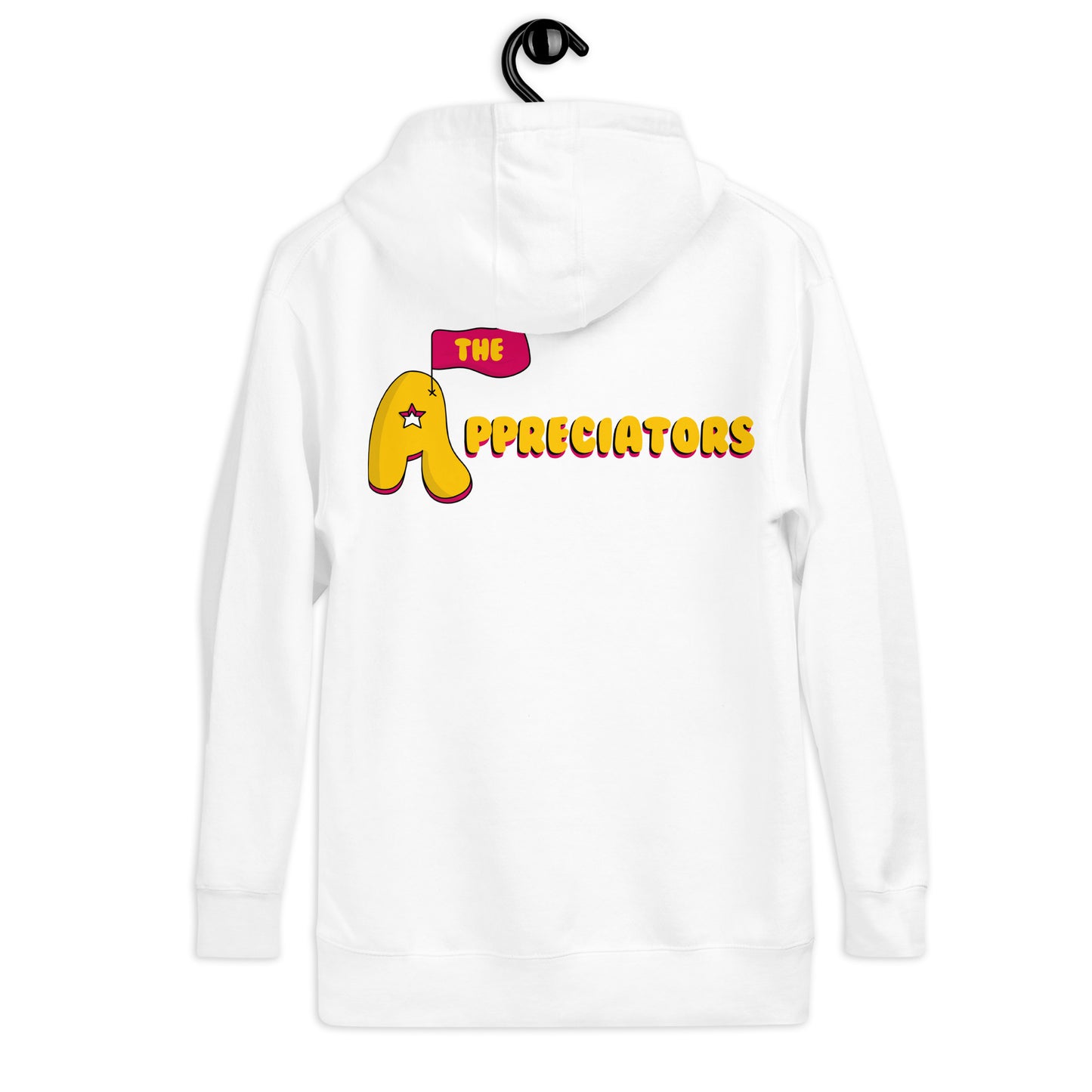 The Appreciators A Flag Logo Back Unisex Hoodie