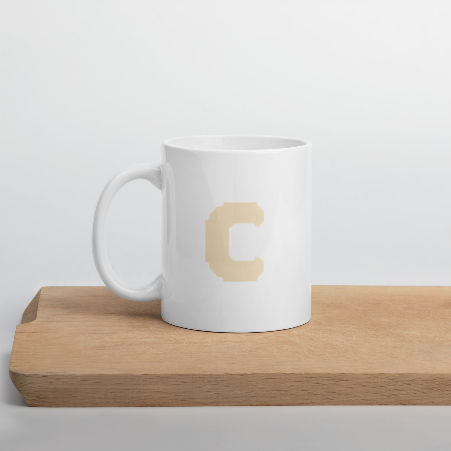 Commons Retro C White glossy mug