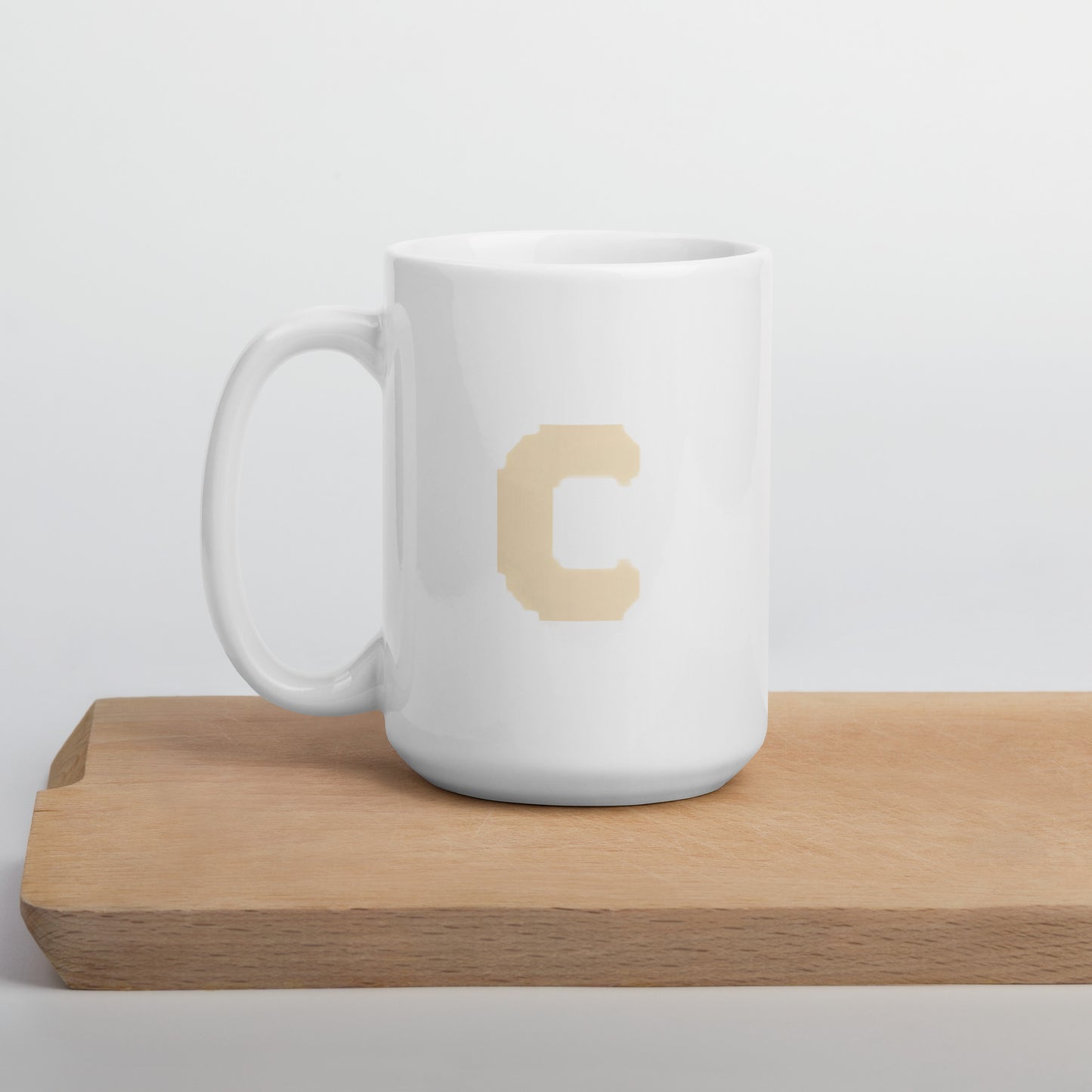 Commons Retro C White glossy mug