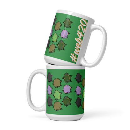 CannaBuddies Nugs #web420 White glossy mug