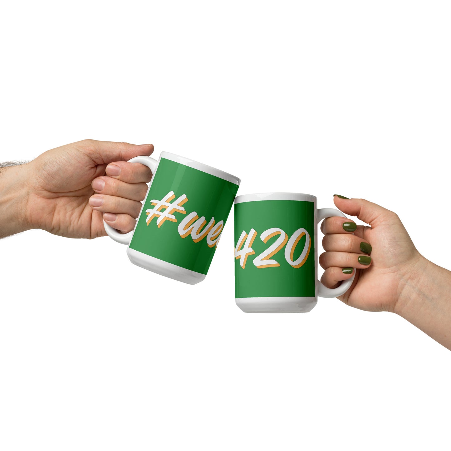 CannaBuddies #web420 White glossy mug