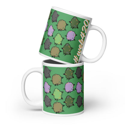 CannaBuddies Nugs #web420 White glossy mug