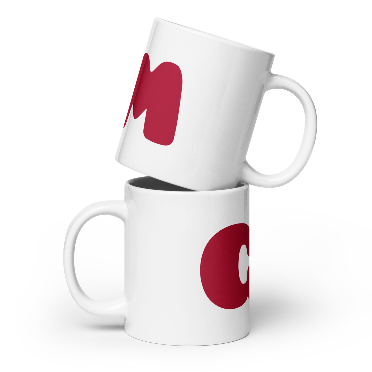 Commons Red GM White glossy mug