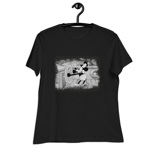 Steamboat Willie Public Domain 2024 Women's Relaxed T-Shirt